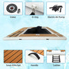 Inflatable Floating Swimming Pool Inflatable Dock Floating Platform 13x10ft Inflatable Sea Pool with Net for Yachts & Boatss
