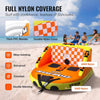 Towable Tube for Boating, 1-2 Riders Inflatable Towable Tubes with Deck Seats and Backrest, 340 lbs Water Sport Tube